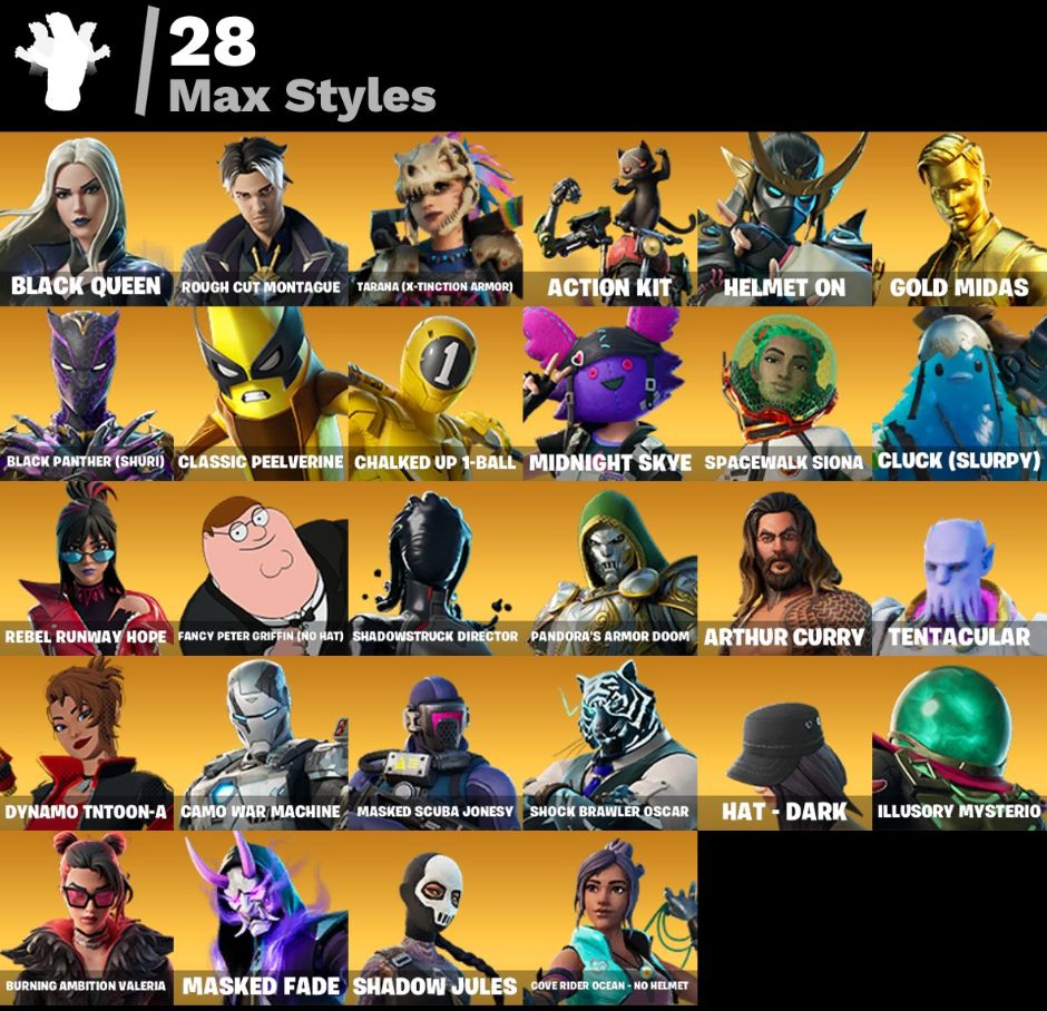 CONTA PRA IR RAPIDO COM 78 SKINS MIDAS DE OURO E DEADPOLL E MUITO ++