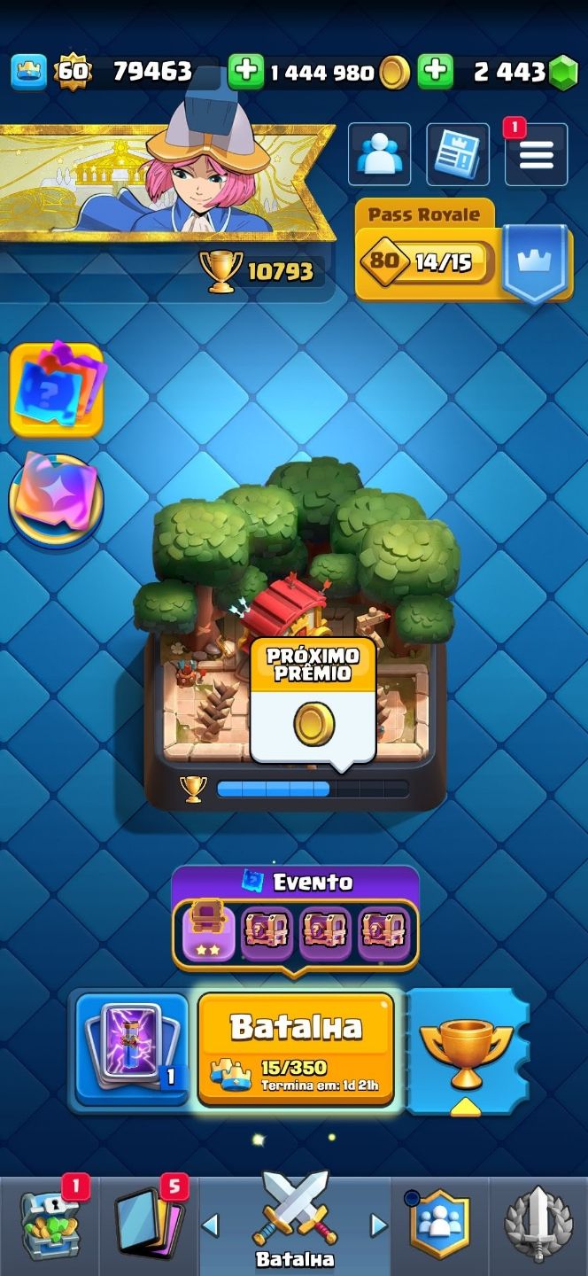 Conta clash royale, clash of clans, brawl stars valor pelas 3