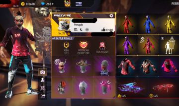 CONTA FREE FIRE COM PRIMEIRO TERCEIRO SETIMO PASSE RAGNAROK MESTRE S6 S7 PRIME 8