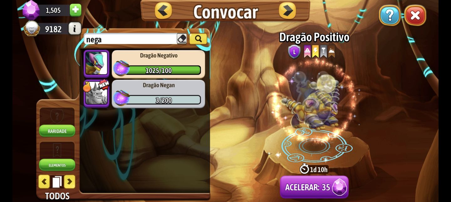 Conta de Dragon City com várias Skins