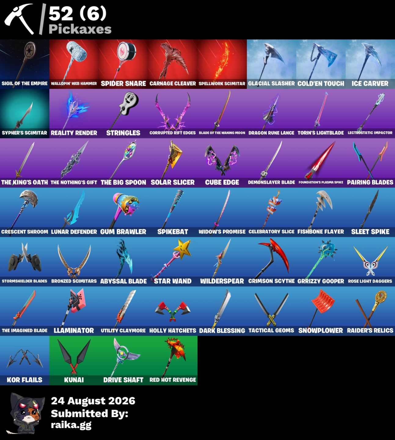 [53 SKINS] Naruto | Driftwalker | The Foundation | Ronin | Inferno | Rei do Gelo
