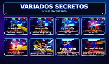 Variados secretos anime adventures
