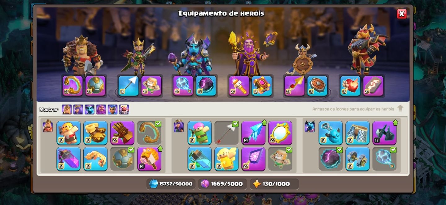 CV18 FULL NA LENDA 1 ótimos equipamentos