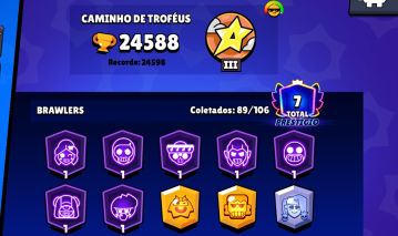 CONTA DE BRAWL STARS MUITO RARA CRIADA DÊS DE 2020 24588 TROFÉUS