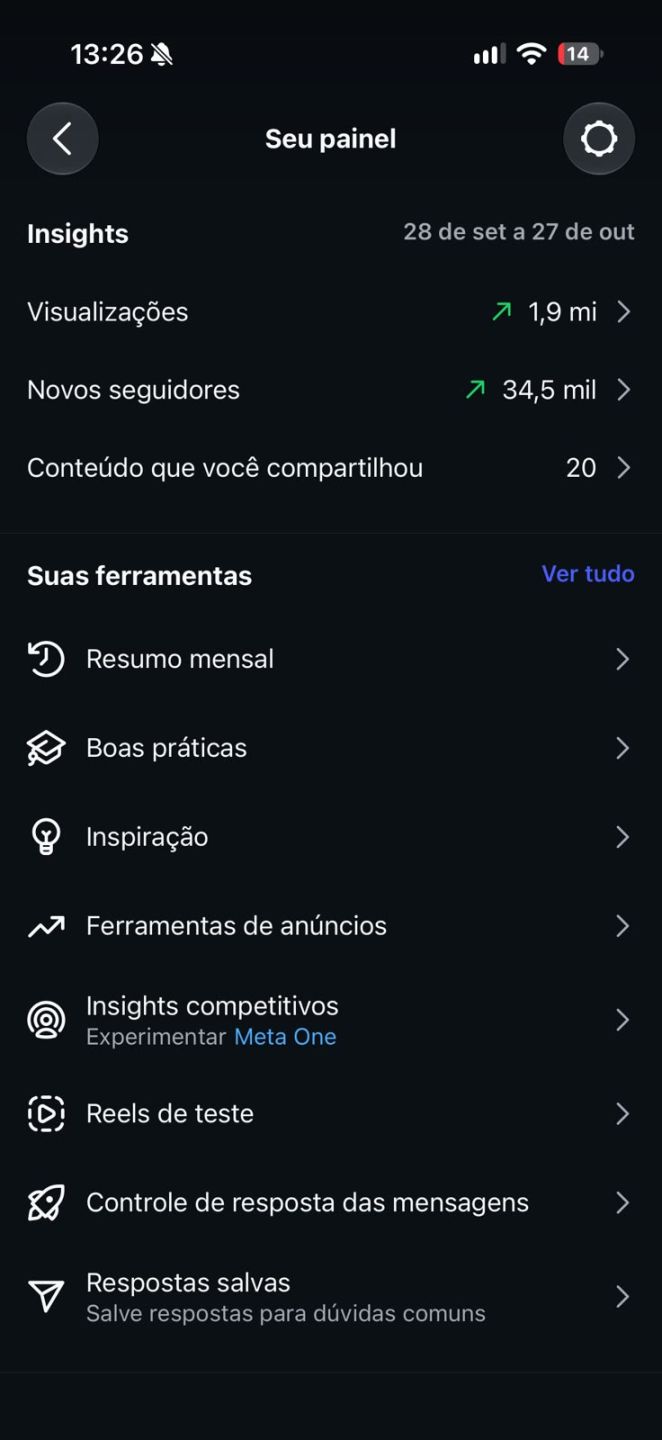 Conta Instagram 34,5k, Publico de alta qualidade e organico