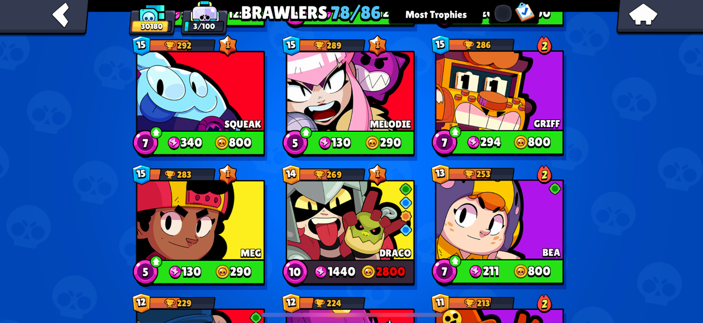 Conta de brawl stars BOA