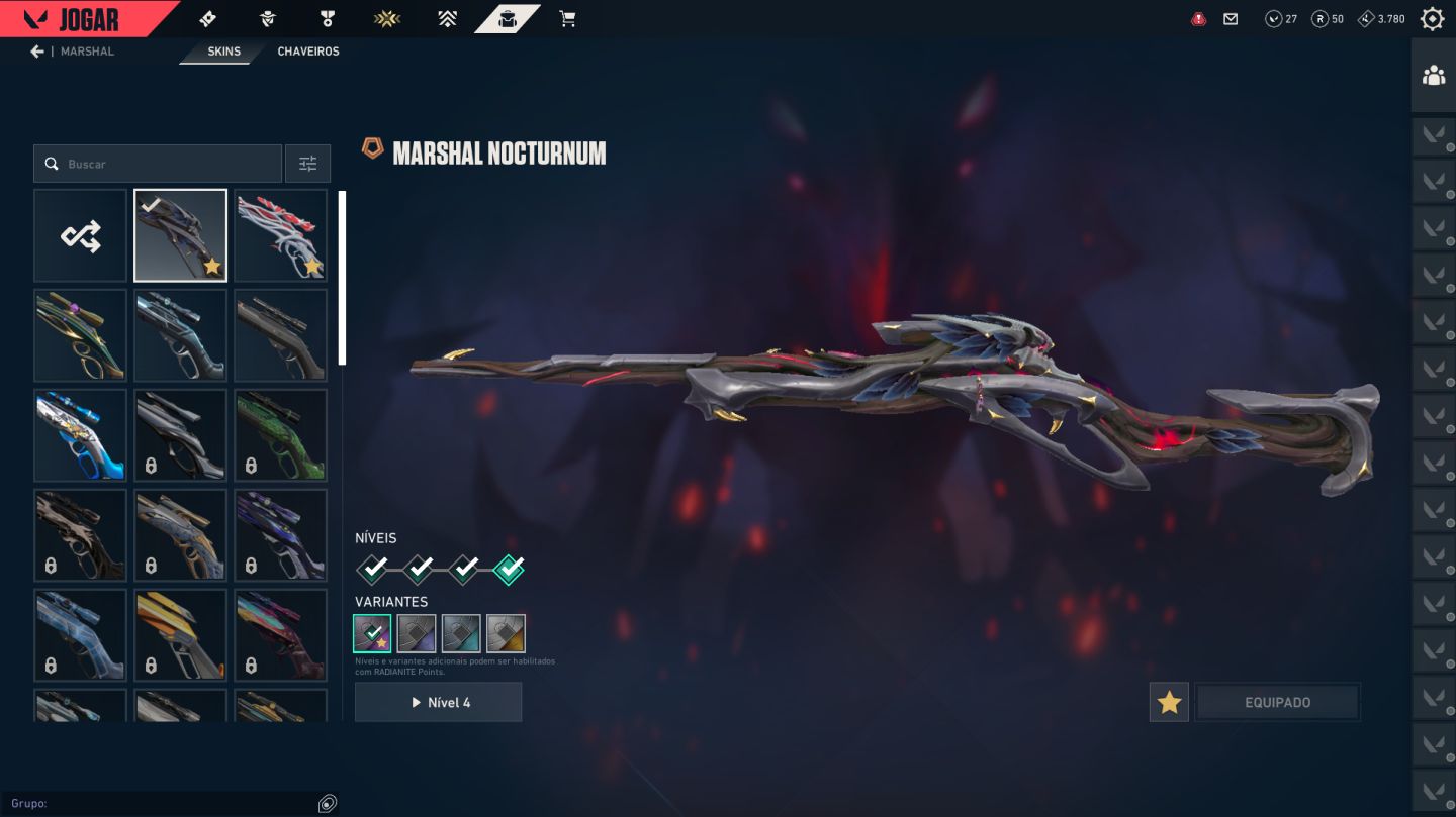 Conta de vava perfeita cheia de skins (1.5K+)