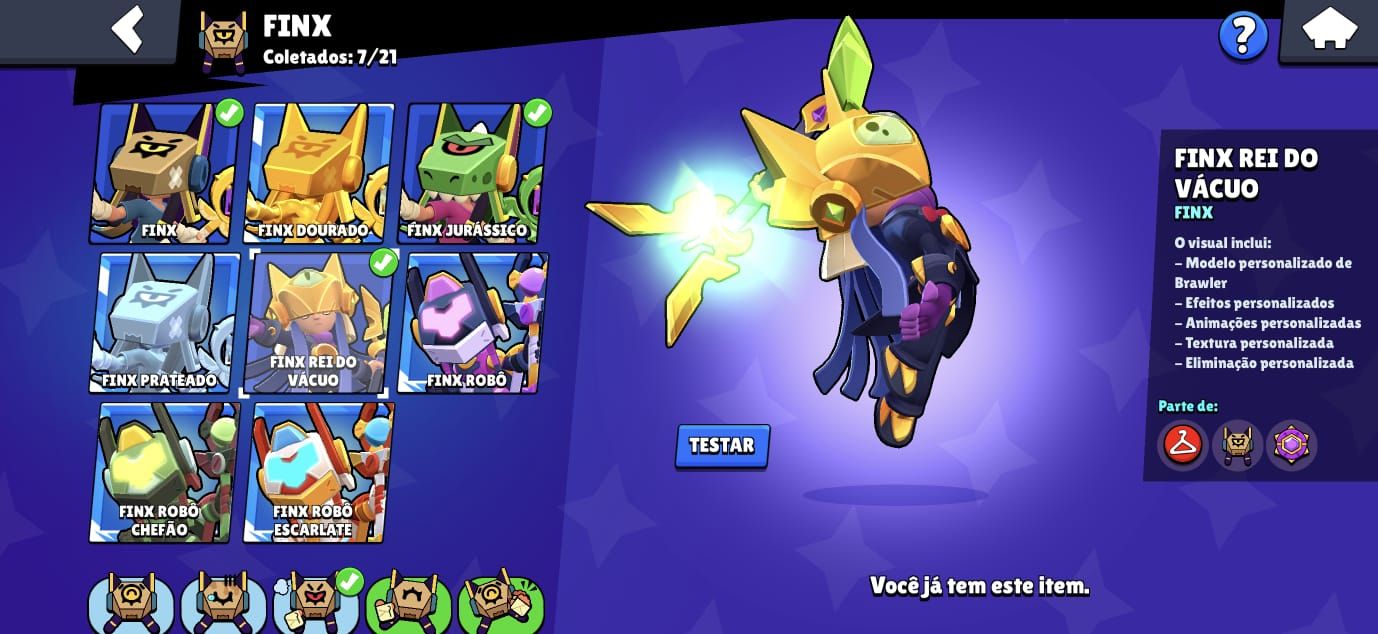 (PRA SAIR LOGO) CONTA RARA BRAWL STARS FULL (106/107) + 60K Troféus + Skins Ants