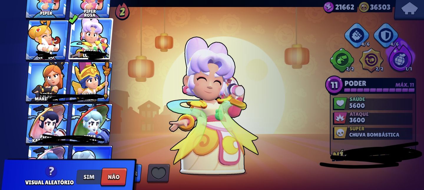 CONTA BRAWL STARS TOP 73K COM VÁRIAS SKINS LIMITADAS