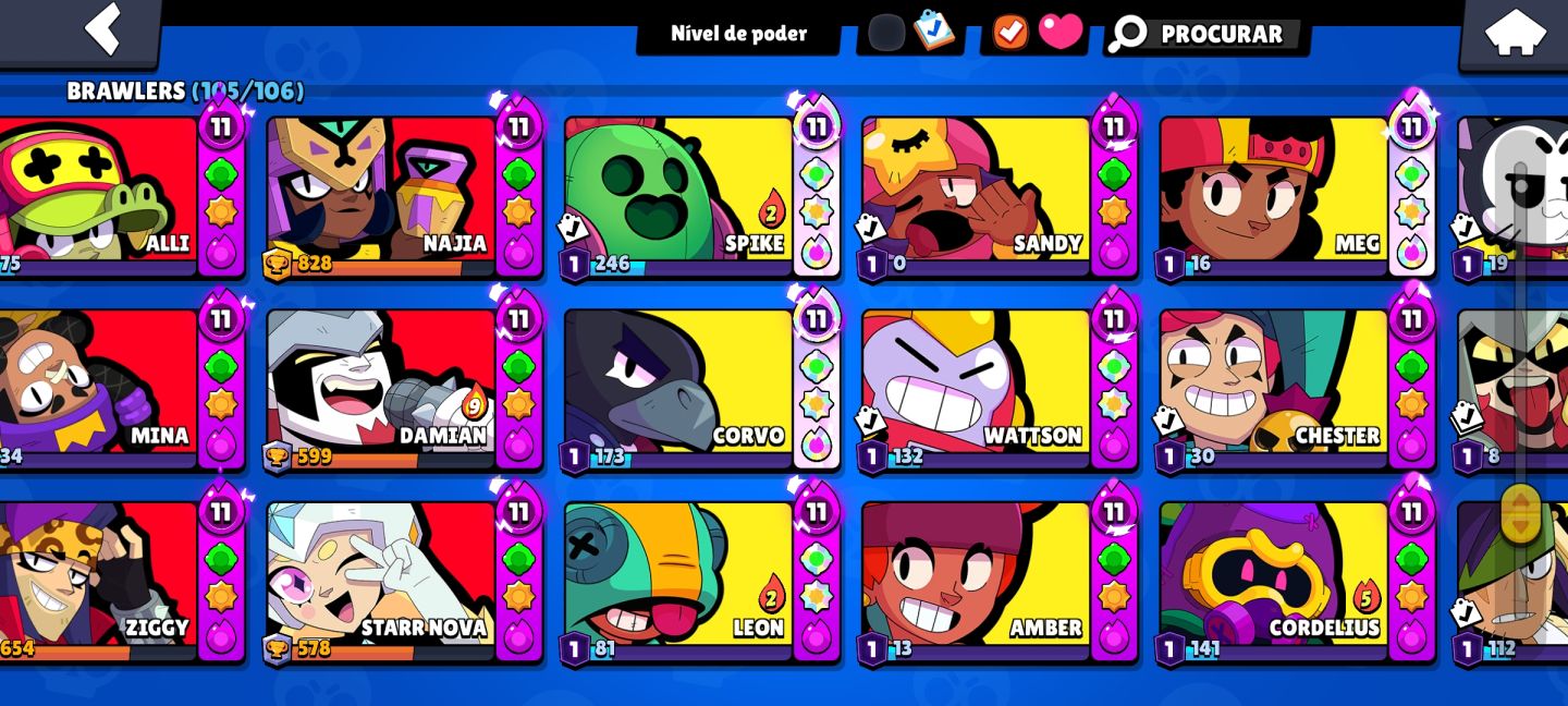 CONTA SUPER RARA DE BRAWL STARS