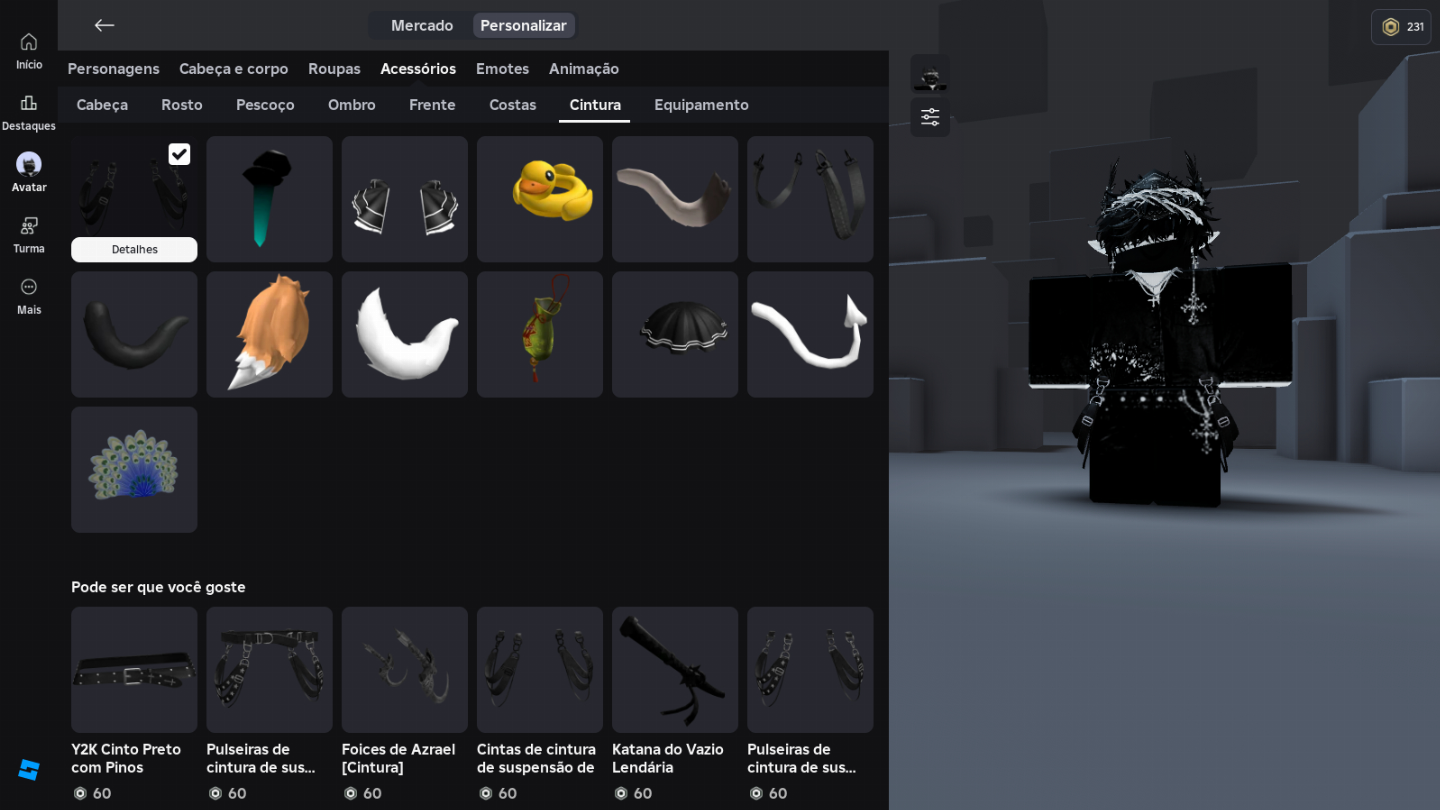 Conta 50K Gastos Roblox (Unisex), Varios Itens