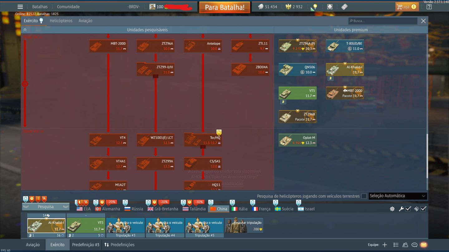 Conta War Thunder 50+ Veiculos Premium Avião e Tanque