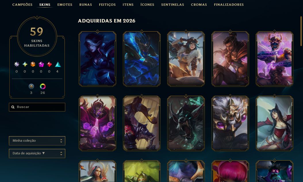 Contas com diversos elos para smurfar ou ser sua MAIN !