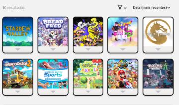 CONTA NINTENDO SWITCH 2 - 10 JOGOS (NEGOCIÁVEL)