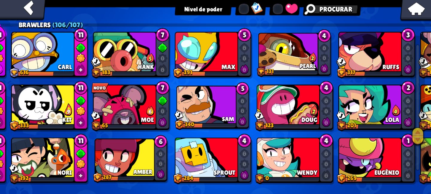 Conta Brawl Stars Completa Skins e Conteúdos Exclus
