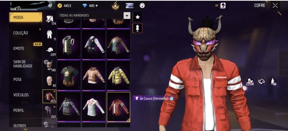 Conta de free fire com primeiro passe