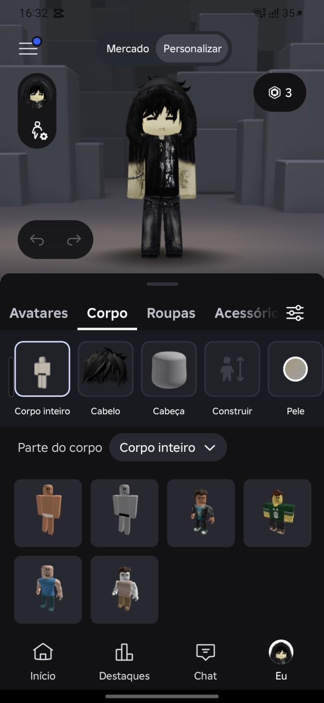Conta de roblox estilo vkei moe