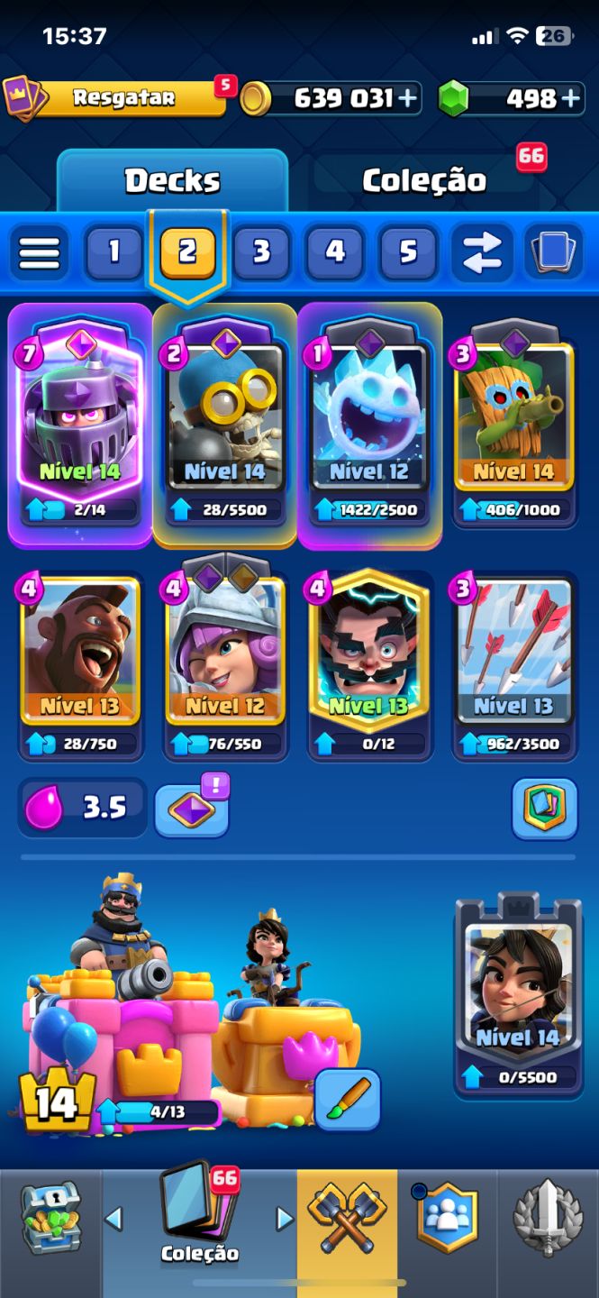 Conta brawl stars 38k trofeu+ clash royale 9k trofeu