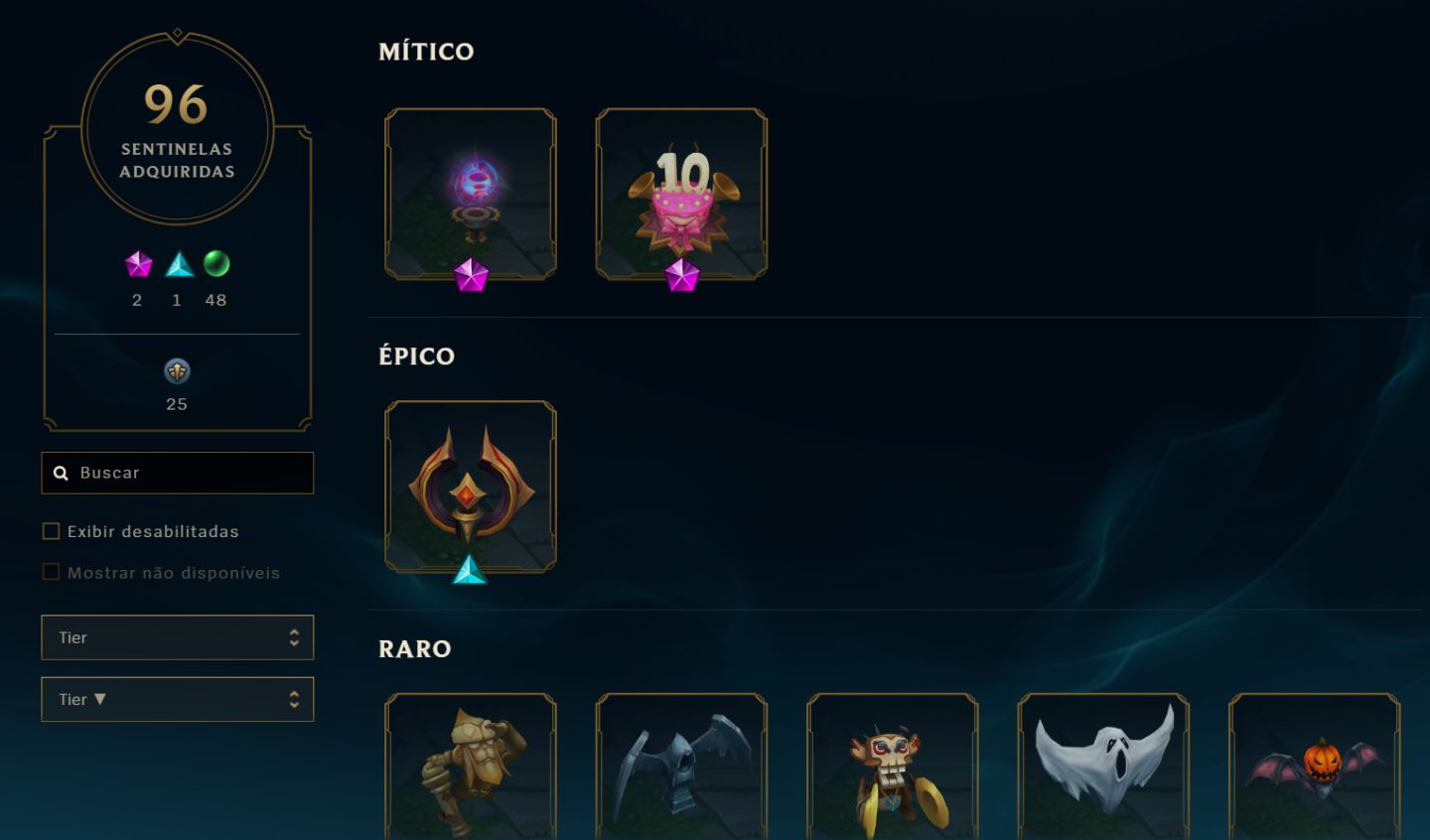 CONTA LVL662 (Platina) / 954 skins/ Unico Dono/ Email de criação.