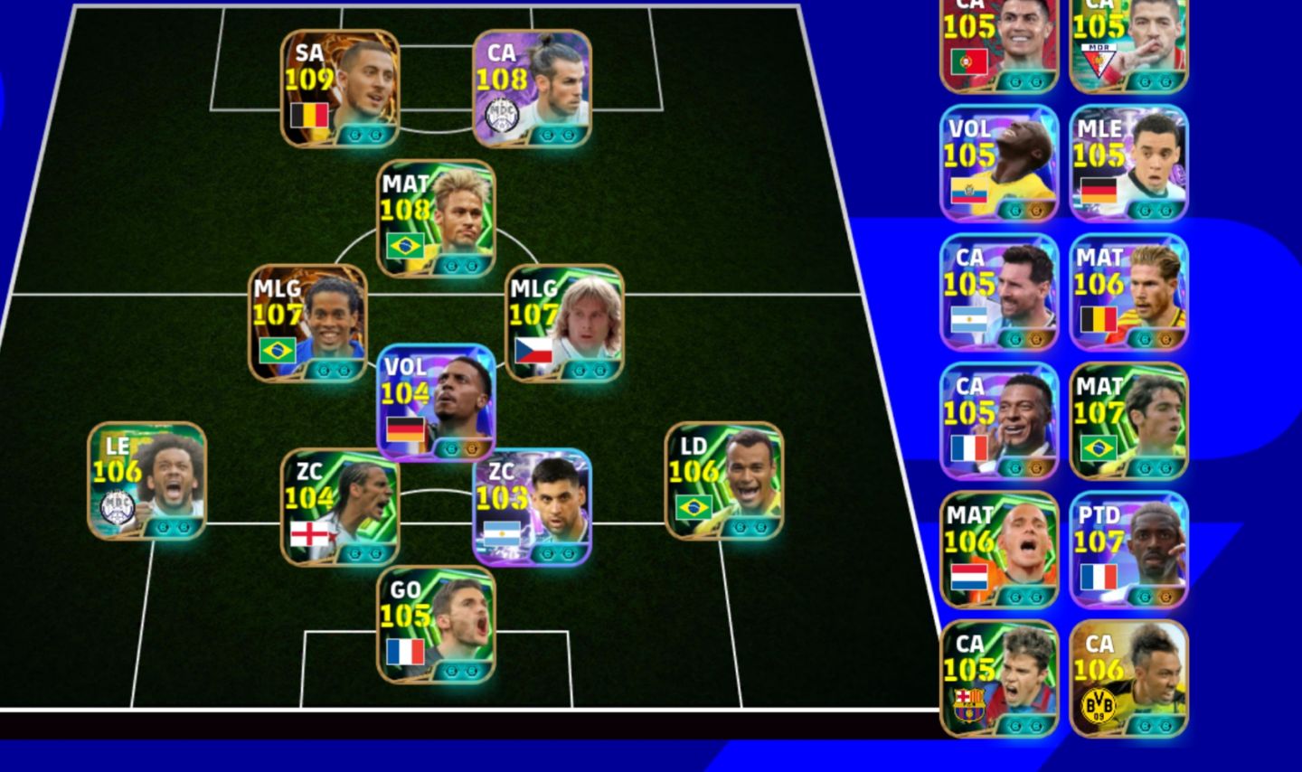CONTA TOP 3293++ HAZARD/ R10/ NEYMAR/ BALE E+++