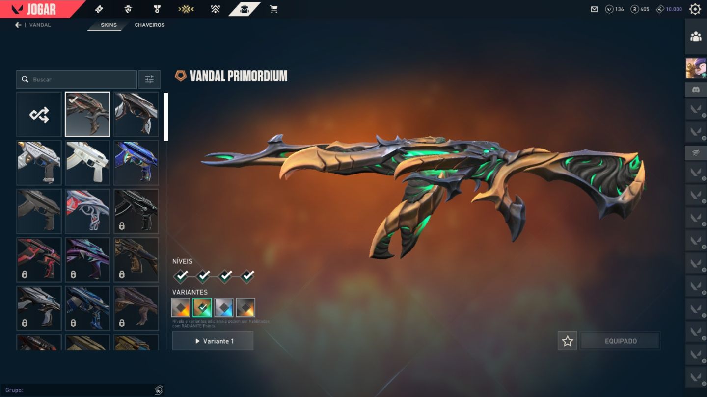 CONTA VALORANT PEAK ASCEDENTE 3 COM MUITAS SKINS TOP TIER