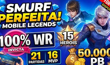 SMURF PERFEITA MLBB | 60K PB +PRONTA PRA RANK