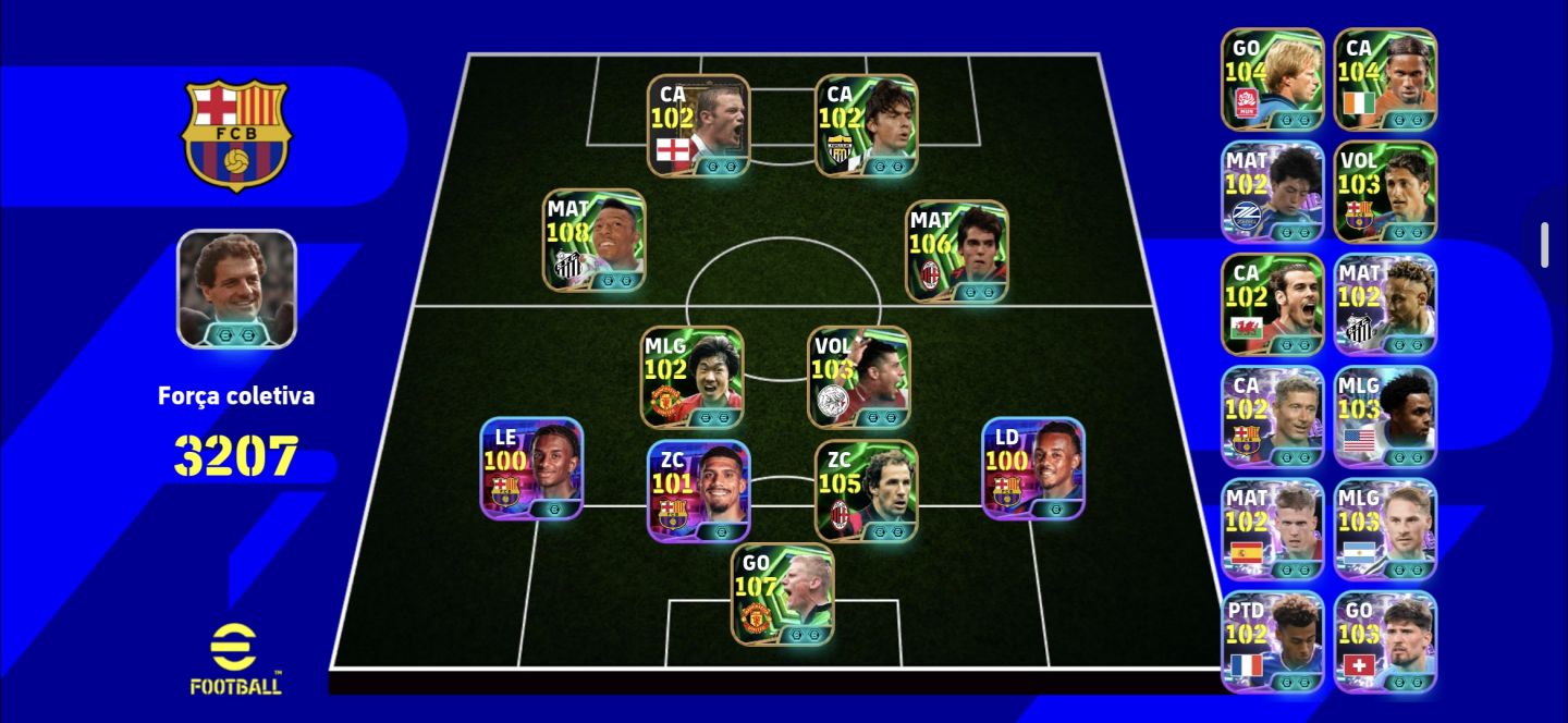 (Conta Efootball) Pelé + Kaka Prime