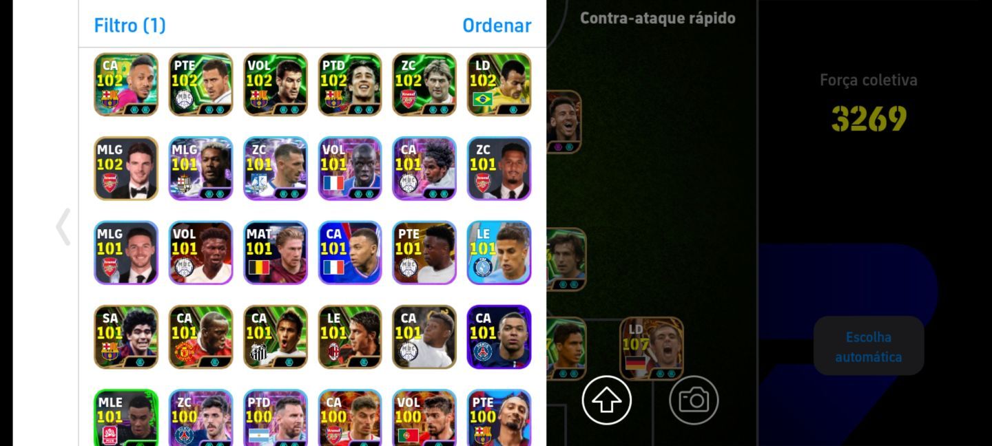 CONTA EFOOTBALL RARA! PELÉ 108 + MESSI BLITZ + VILLA BLITZ + VIEIRA PRIME+++!