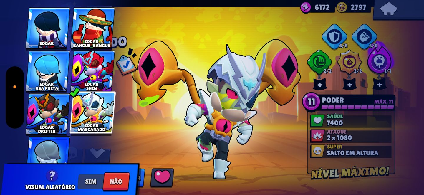 CONTA DE BRAWL COM FANG FÃ E 2 PRO PASS PREÇO JUSTO