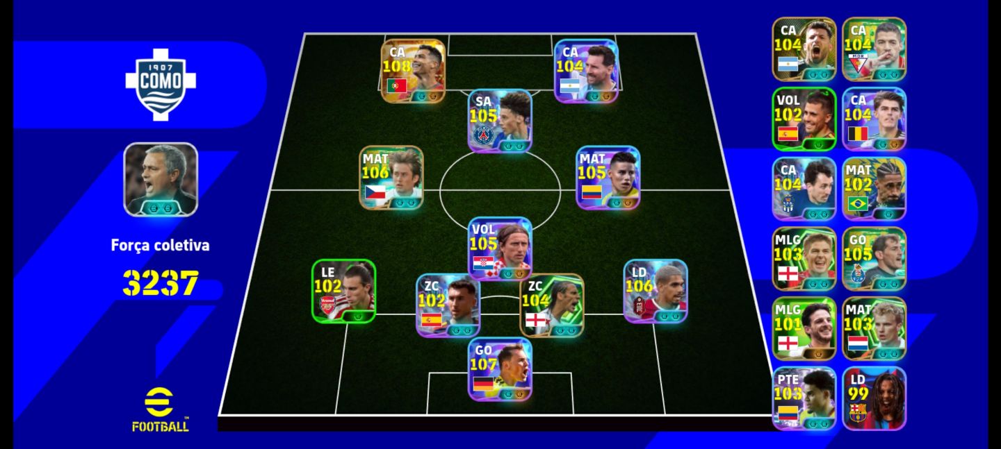 [Conta de efootball] CR7 108 big time, Messi blitz culer, Modric, Araujo, Neuer