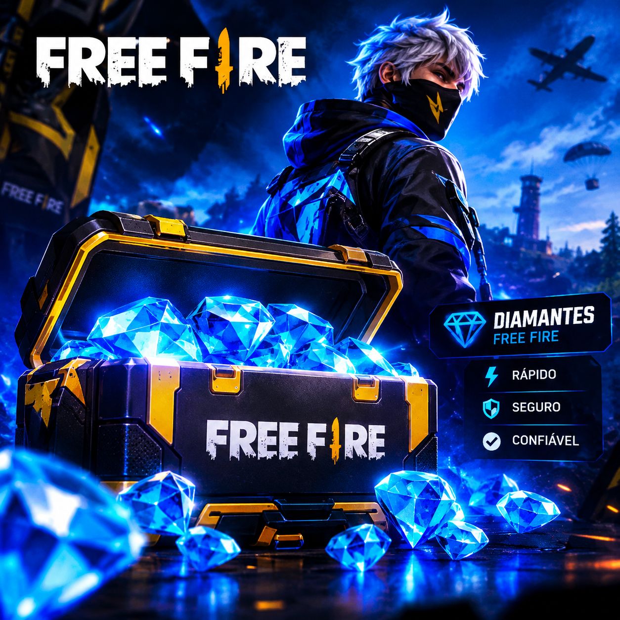 Diamantes Free Fire FF | Entrega Rápida e Segura | GGMAX