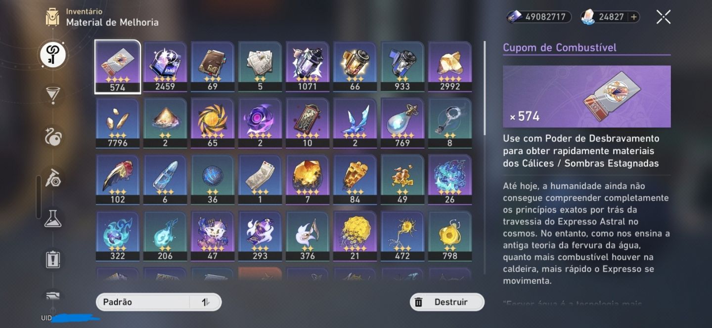 298 TIROS - VÁRIOS LIMITADOS COM CONES - MUITO RECURSO - LVL 70