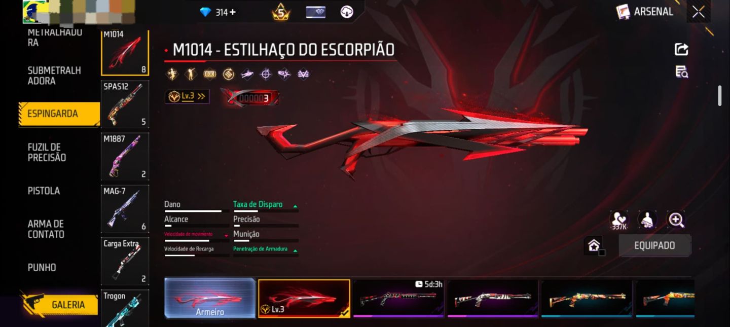 CONTA FREE FIRE COMPLETA À VENDA!