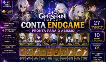 Genshin Impact | 34 T5 + 10 Armas 5 | Arlecchino, Neuvillette, Furina, Nahida..