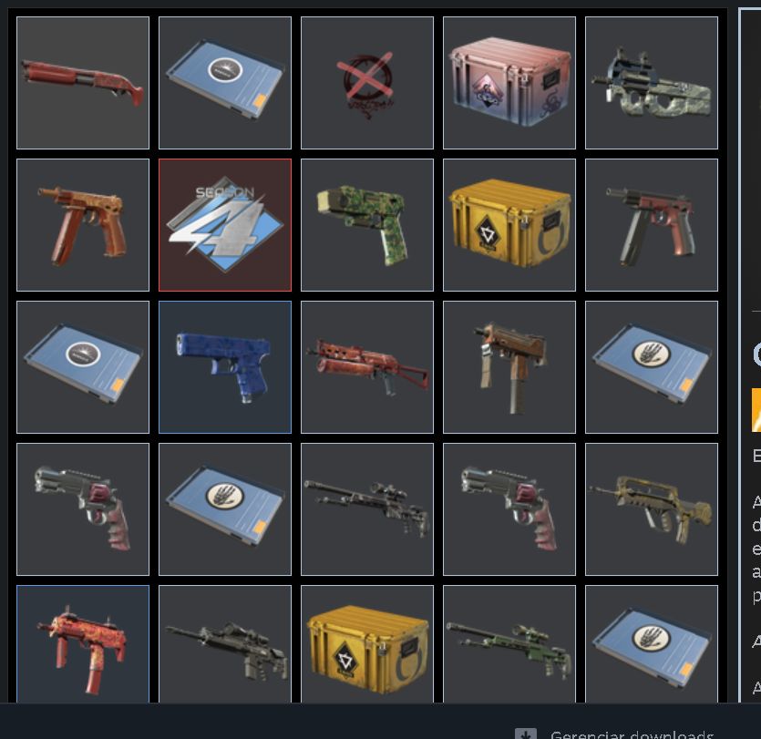 CS2 PRIME + CAIXAS E SKINS