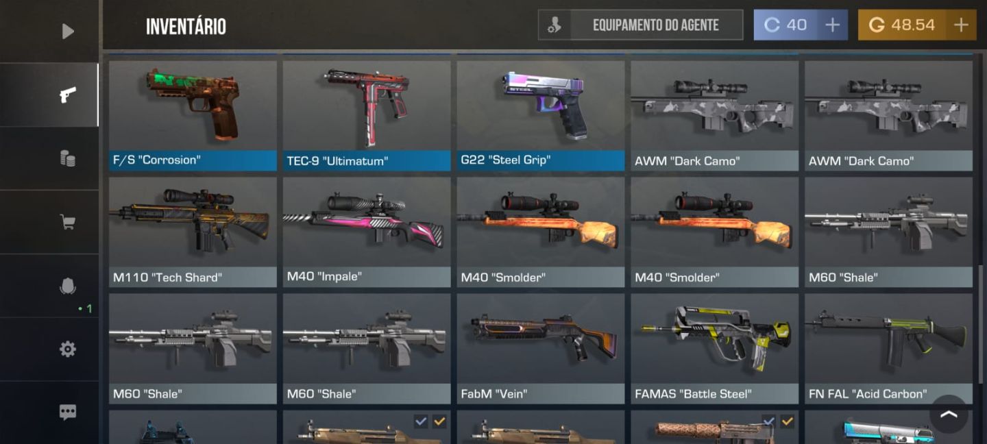 STANDOFF CONTA COM ITEIS RARO