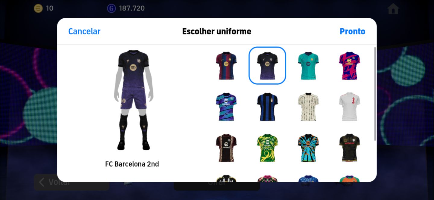 Conta efootball 2292 Lionel messi big time, 45 epics 3 big times 22 show times.