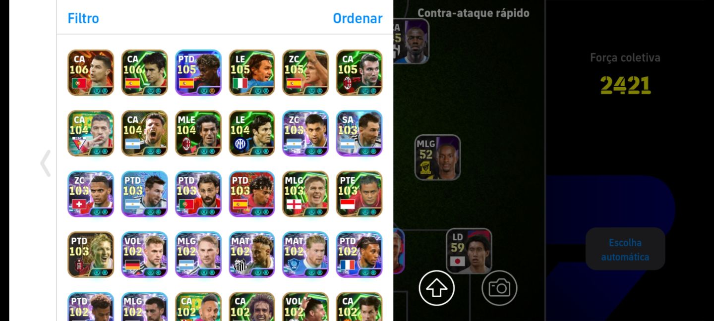 E-FOOTBALL - VÁRIAS CARTAS LENDÁRIAS, MUITOS BLITZ CÚLLER'S, BOA DE VDD!
