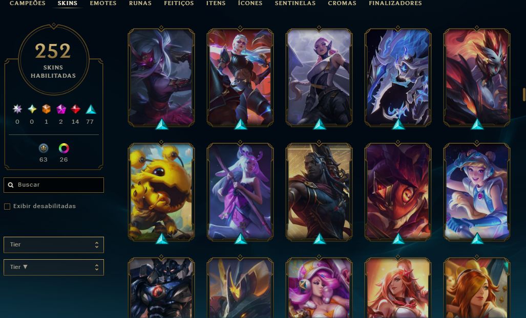CONTA LVL 431 COM 251 SKINS - CONTA DESDE 2013