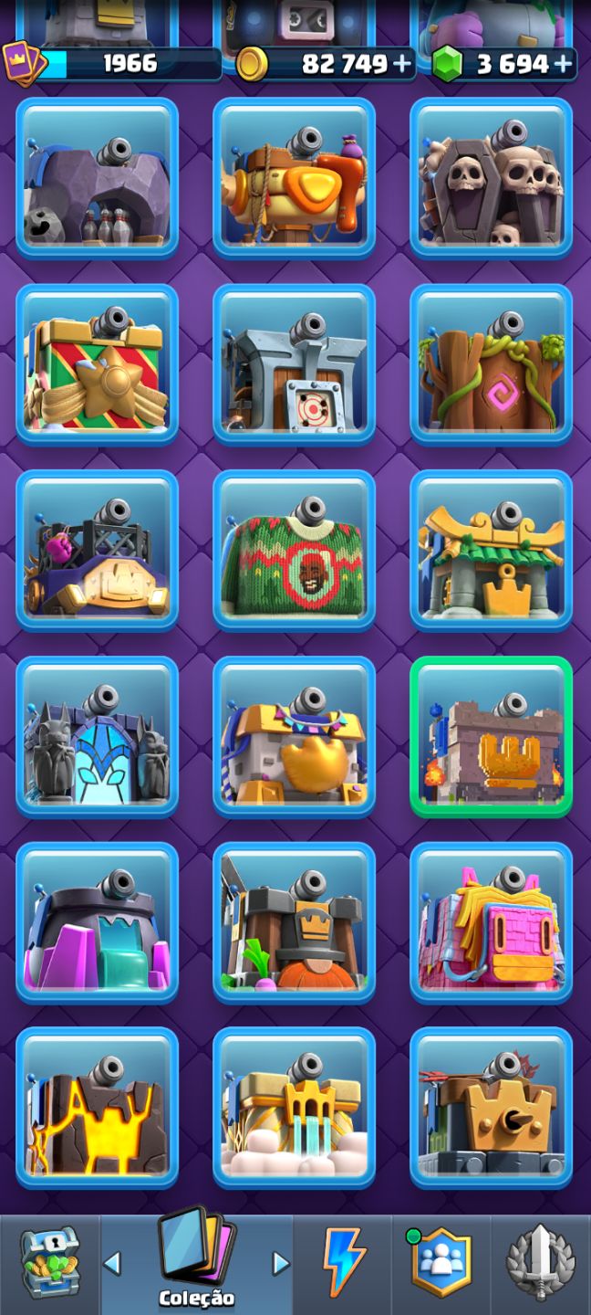 CONTA CLASH ROYALE COM 10 ANOS DE JOGO, REI 16, 21 EVO, 6 HEROIS E MAX trofeus