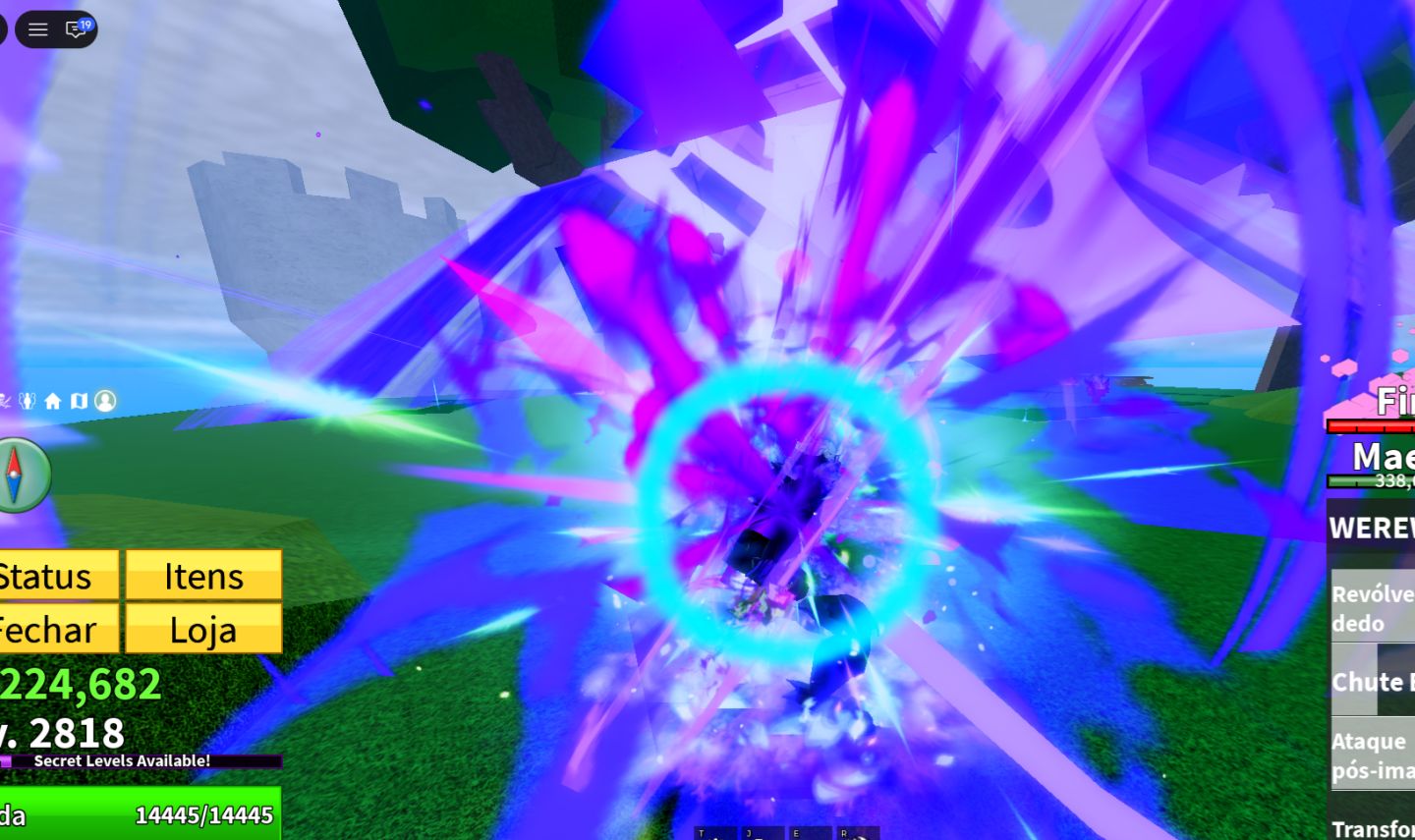 Conta de Blox fruits Full com Dragon, kitsune, tiger perm Possui Todas gamepass