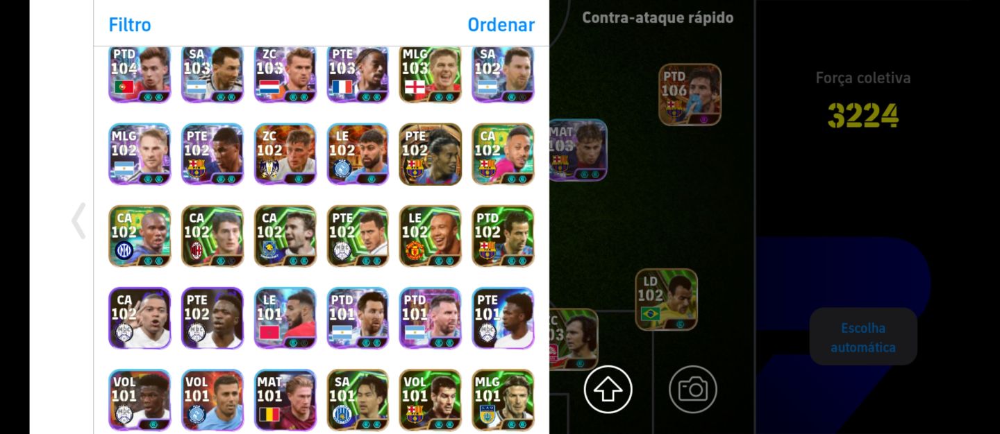 Conta de efootball no precinho com jogadores excelentes
