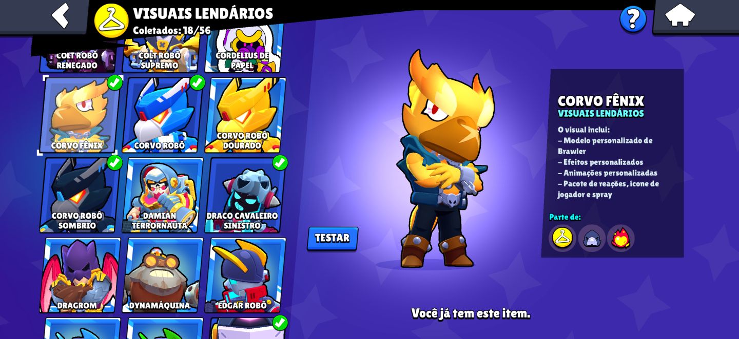 CONTA INCRÍVEL DE 72.7K DE TROFÉUS, 313 SKINS E TODOS OS BRAWLERS!