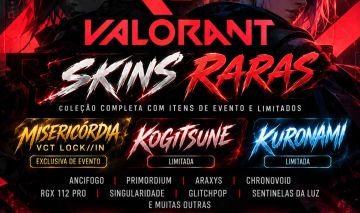 VALORANT RARA | VCT LOCK//IN | KOGITSUNE | KURONAMI | 15 FACAS (3 anos de conta)