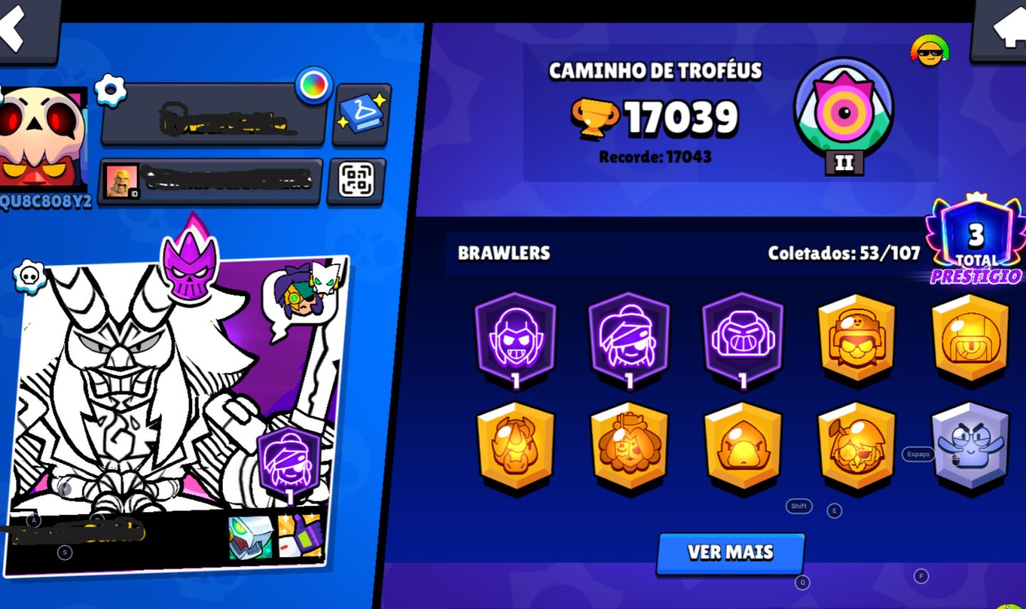 Conta Brawl Stars Com varios lendarios e skins exclusivas do kenji e de passes
