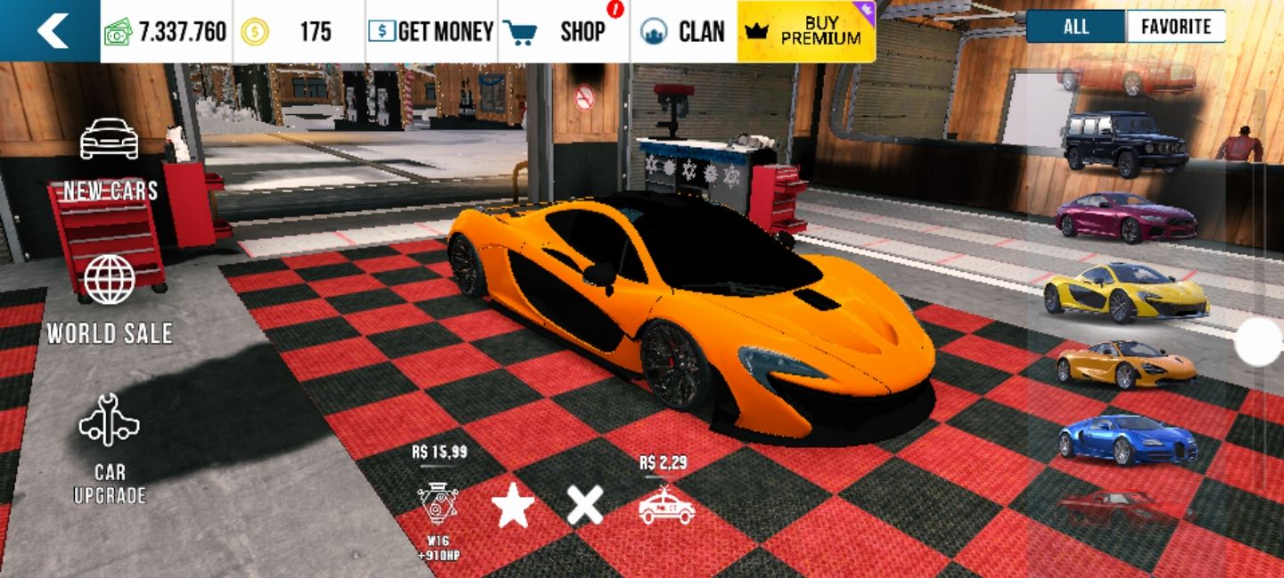 A melhor Conta de car parking full com mclaren e mais