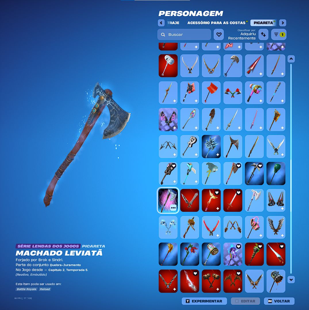 CONTA FORTNITE RARA (TRAVIS SCOTT, MACHADO LEVIATÃ, DESDE S8 CAP 1)
