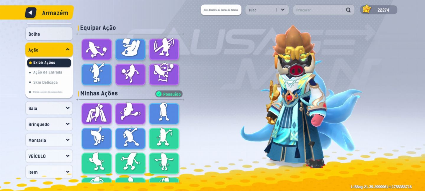 SAUSAGE MAN CONTA ANTIGA COM O PRIMEIRO PASSE E SKIN RARAS ( PROMOÇÃO )