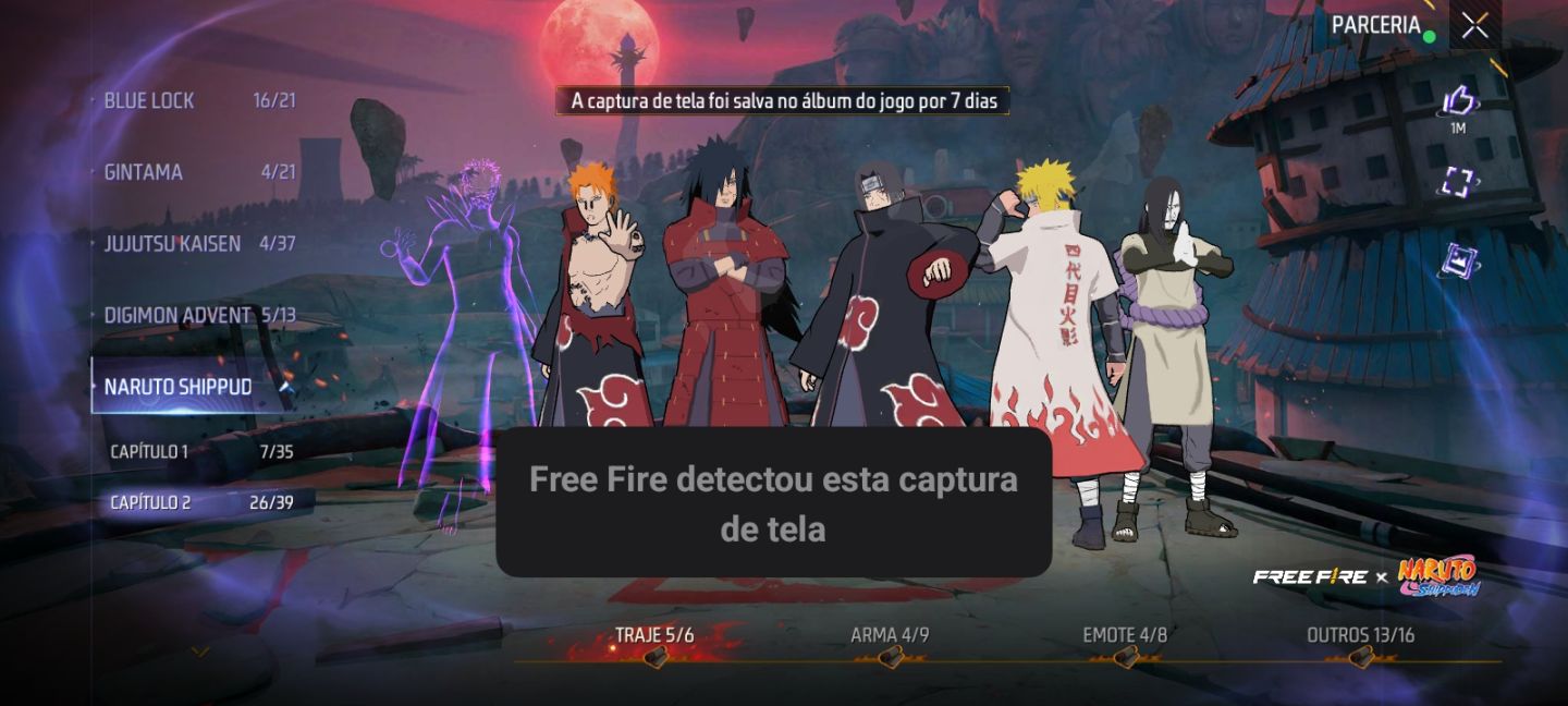 CONTA FREE FIRE LV72
