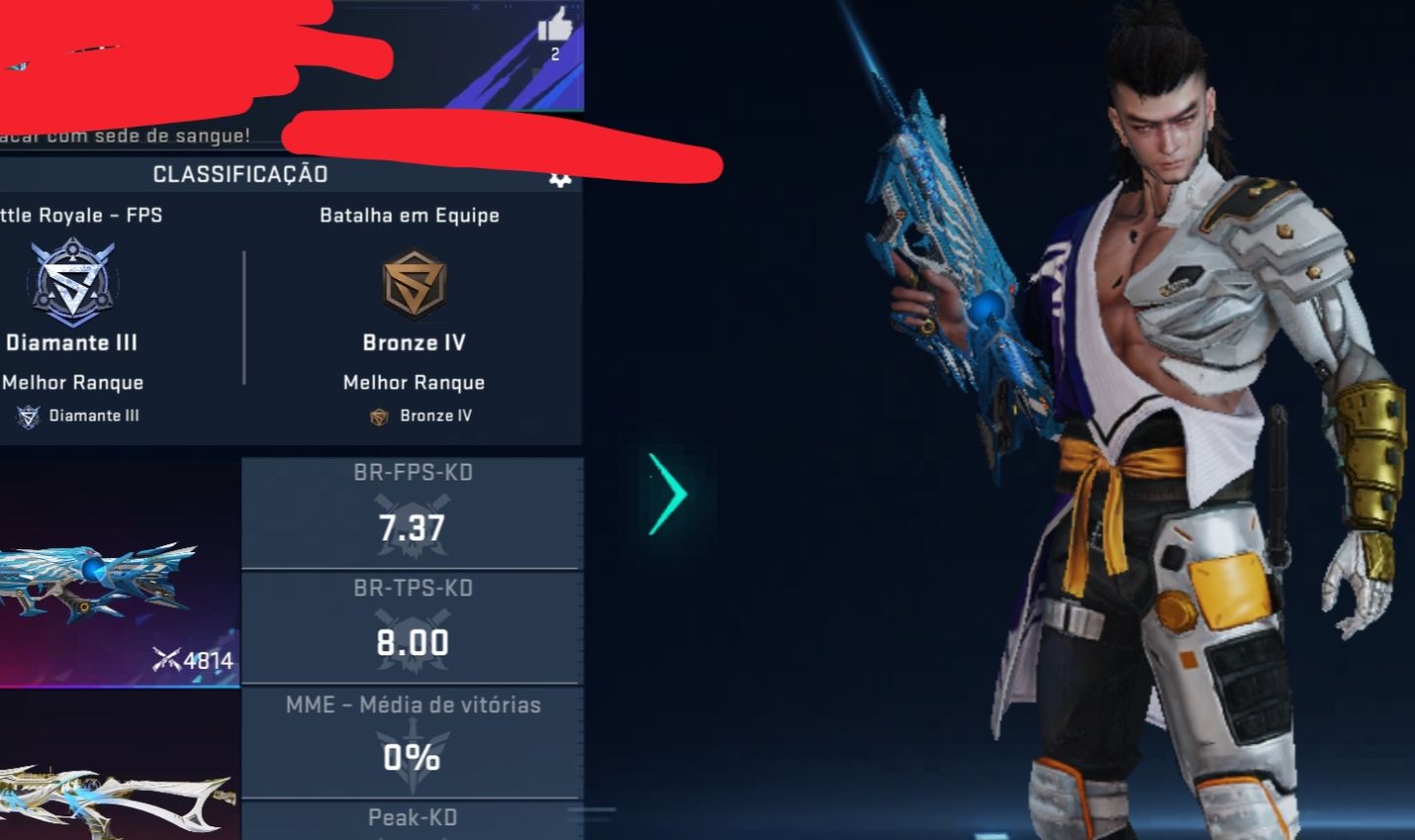 PRA SAIR RÁPIDO! CONTA COM SKIN EVO DE PARCERIA!!!